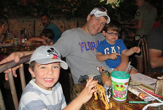 Dr. Pedraza with his kids